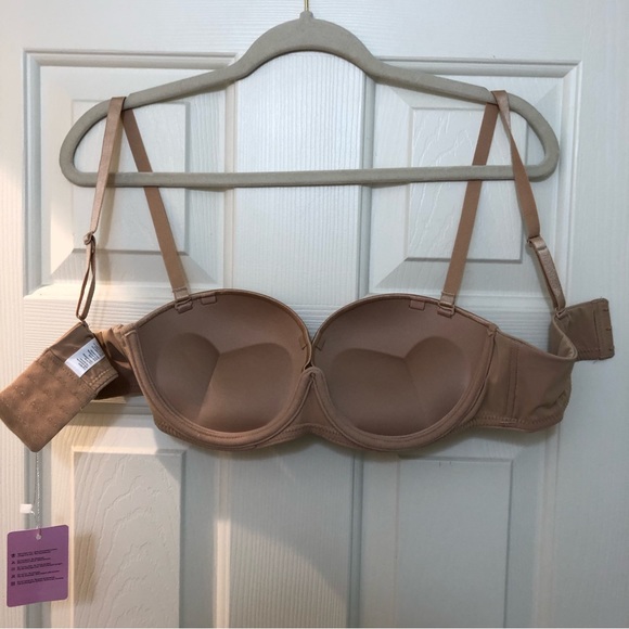 SEA BBOT Push Up Bra Women's Size 34C Beige Underwire Convertible - Picture 3 of 5